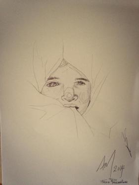 Untitled, (2014) pencil sketch 